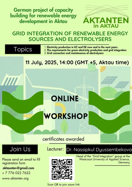 Flyer des Online Workshops Projekt July 2025